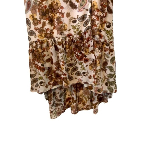 DREW Terra Vnt Garden flrl lined wrp drss w ruffl & hi/low hem SZ S vs feminine - Picture 7 of 9